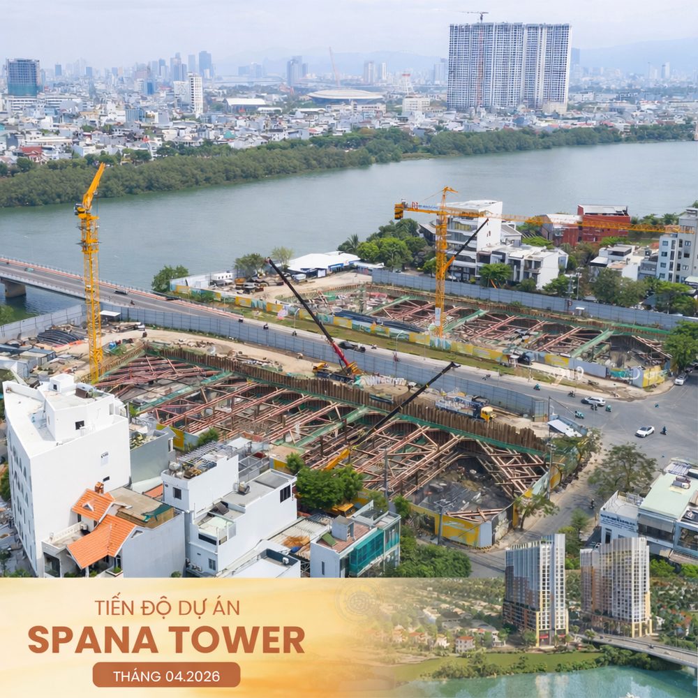 Vị trí Sun Spana Tower — chân cầu Hoà Xuân, sông Cẩm Lệ